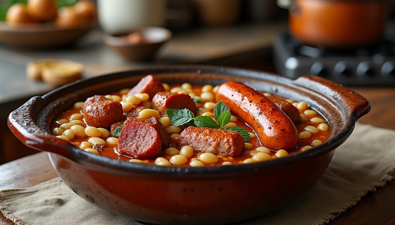 découvrez le meilleur cassoulet du sud, une recette traditionnelle riche en saveurs qui ravira vos papilles. partagez un moment convivial en famille autour de ce plat emblématique, idéal pour les repas festifs. laissez-vous séduire par la générosité et l'authenticité de cette expérience culinaire inoubliable.