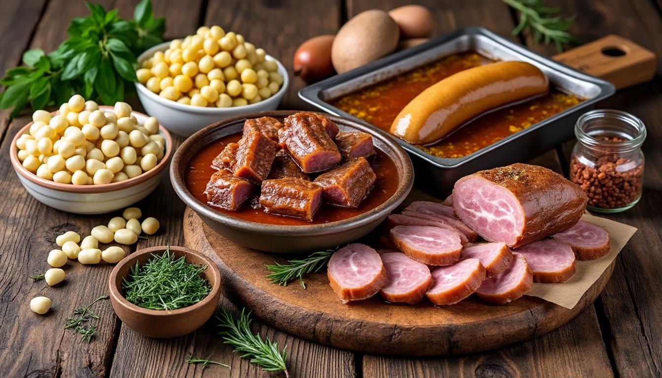 découvrez les ingrédients incontournables pour préparer la véritable recette du cassoulet de castelnaudary, un plat traditionnel du sud-ouest riche en saveurs et en histoire.