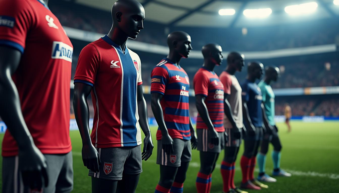 découvrez l'évolution des maillots du stade français avec sponsor : analyse des designs emblématiques et leur transformation au fil des années. une plongée dans l'histoire du club à travers ses tenues iconiques.
