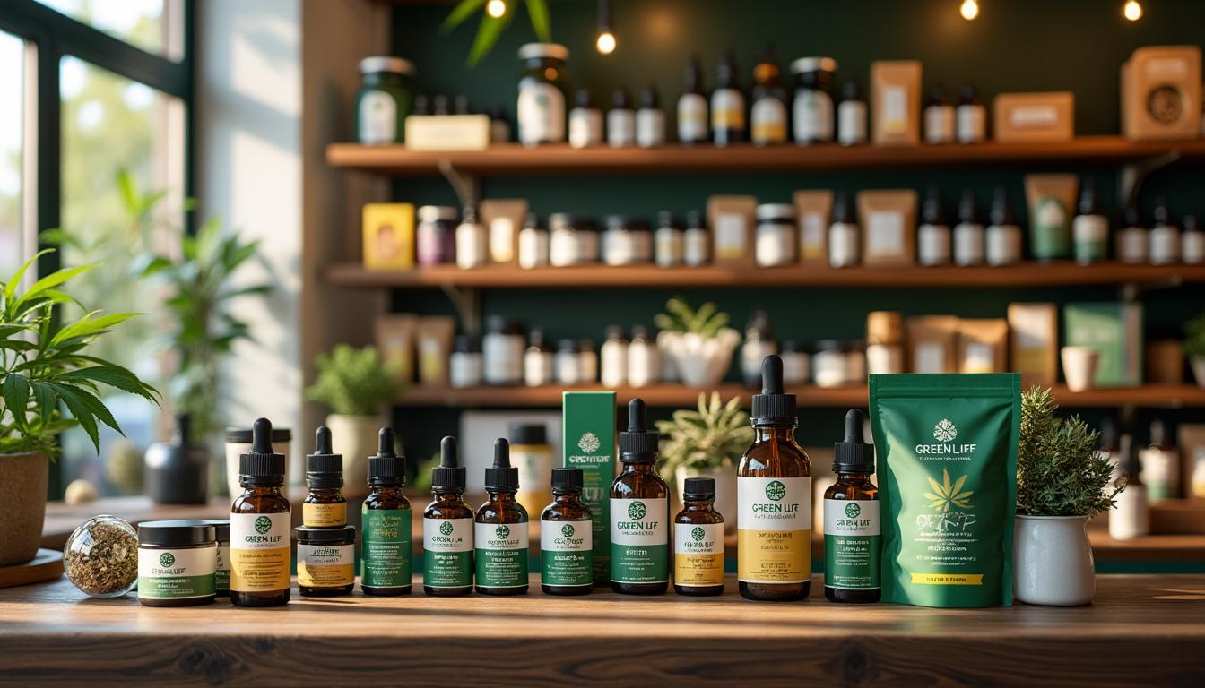 découvrez notre gamme complète de produits cbd chez green life à pau, incluant huiles, fleurs, cosmétiques et e-liquides, pour une expérience naturelle et bien-être.
