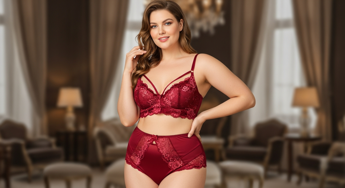 lingerie glamour pour femme ronde