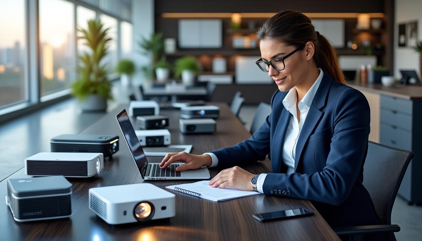découvrez nos conseils pour choisir les meilleurs vidéoprojecteurs bureautique led adaptés à votre bureau, alliant performance, qualité d'image et simplicité d'utilisation.