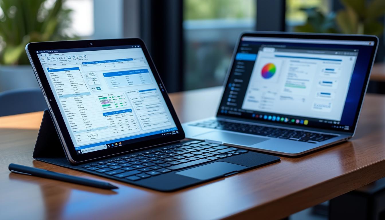découvrez notre comparatif détaillé entre tablettes windows et ordinateurs portables pour la bureautique, afin de choisir l'appareil idéal selon vos besoins professionnels.