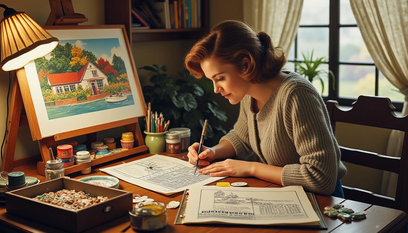 découvrez l'histoire fascinante des peintures par numéro, une activité artistique simple et relaxante qui séduit tous les âges.