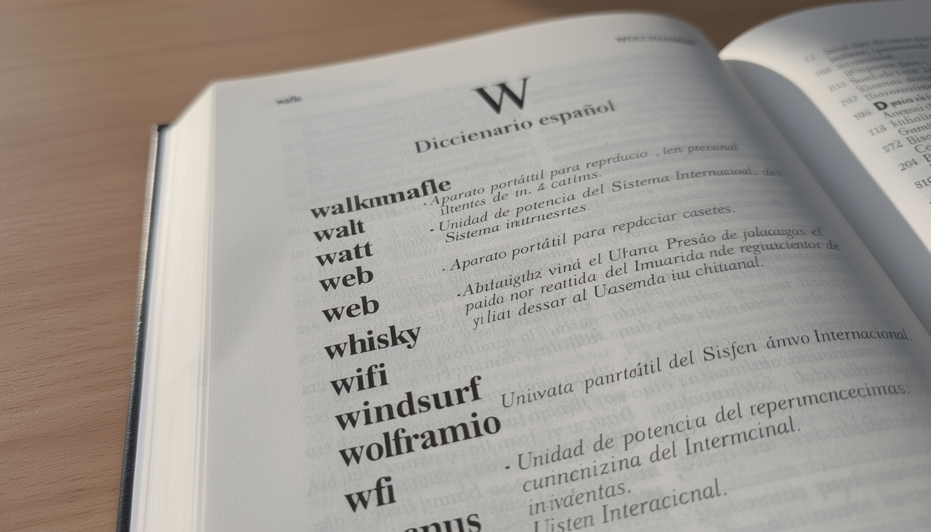découvrez une liste complète des mots en espagnol commençant par la lettre w pour améliorer et enrichir votre vocabulaire.