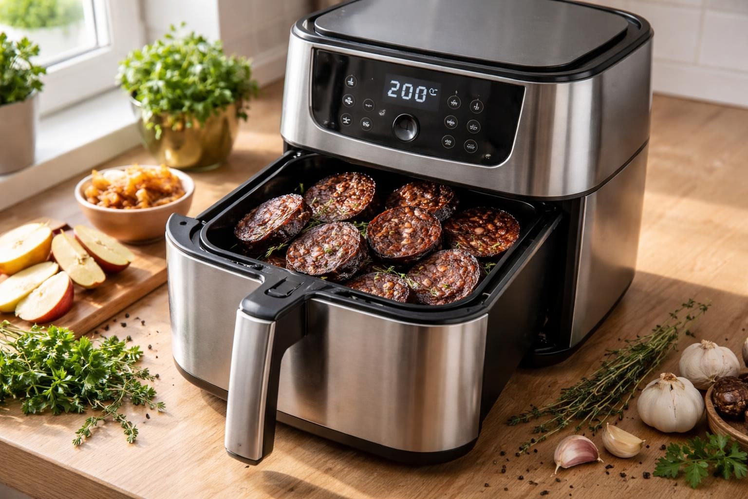 apprenez à réussir la cuisson du boudin noir à l'air fryer grâce à nos astuces pour obtenir une texture parfaite et un goût savoureux à chaque fois.