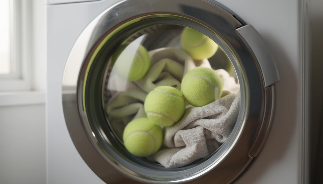découvrez comment utiliser une balle de tennis dans votre machine à laver pour protéger et prolonger la durée de vie de vos vêtements grâce à une astuce simple et efficace.