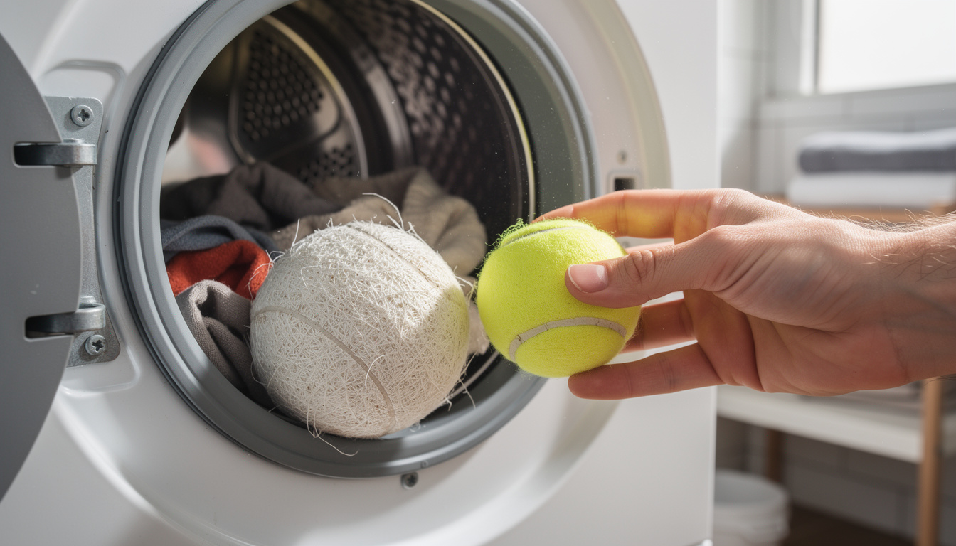 découvrez comment utiliser une balle de tennis dans votre machine à laver pour protéger et prolonger la durée de vie de vos vêtements tout en améliorant l'efficacité du lavage.