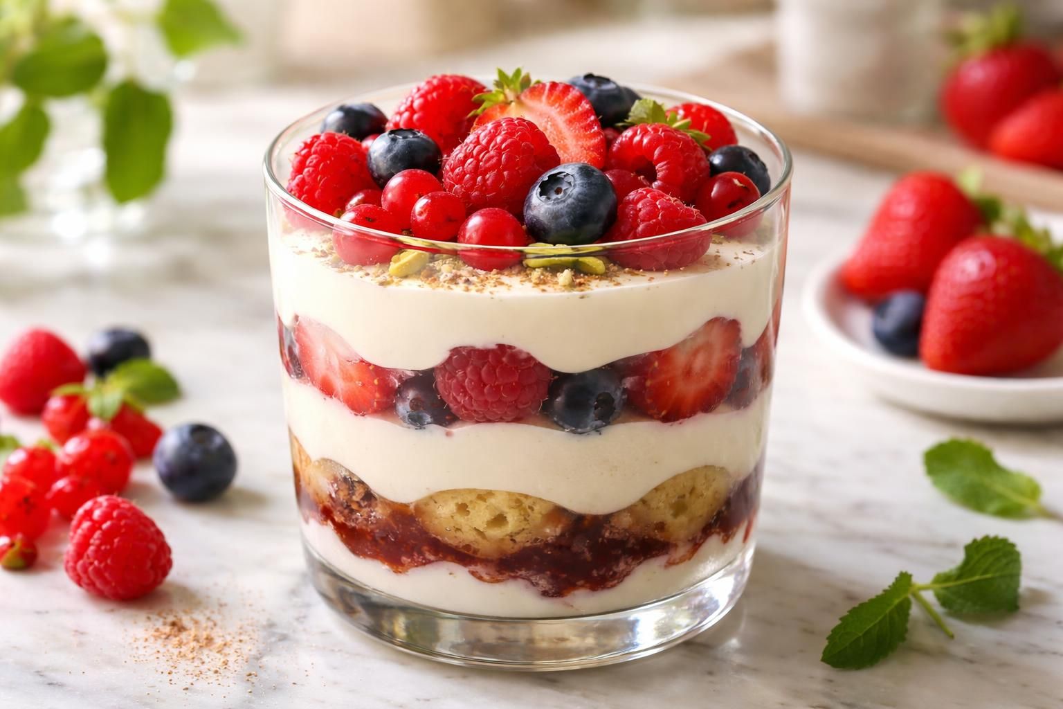 découvrez le tiramisu aux fruits rouges de cyril lignac, une recette alliant fraîcheur et onctuosité pour un dessert délicieusement équilibré et gourmand.