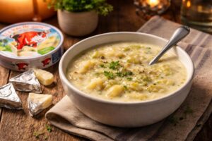 découvrez une délicieuse recette de soupe aux endives et vache qui rit, idéale pour réchauffer vos soirées avec douceur et saveur. simple, rapide et réconfortante.
