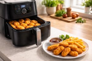 apprenez à cuire parfaitement vos nuggets surgelés avec l'air fryer grâce à nos conseils simples et rapides pour des repas délicieux et croustillants.