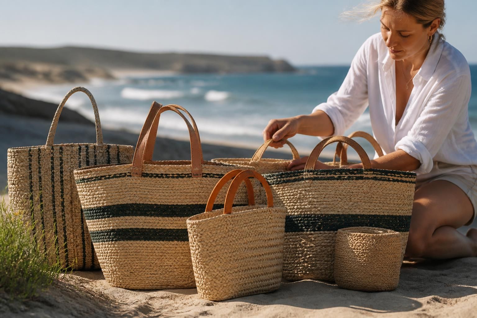 découvrez les sacs de plage grand format tissés main, une option éco-responsable alliant style, praticité et respect de l'environnement pour vos sorties estivales.