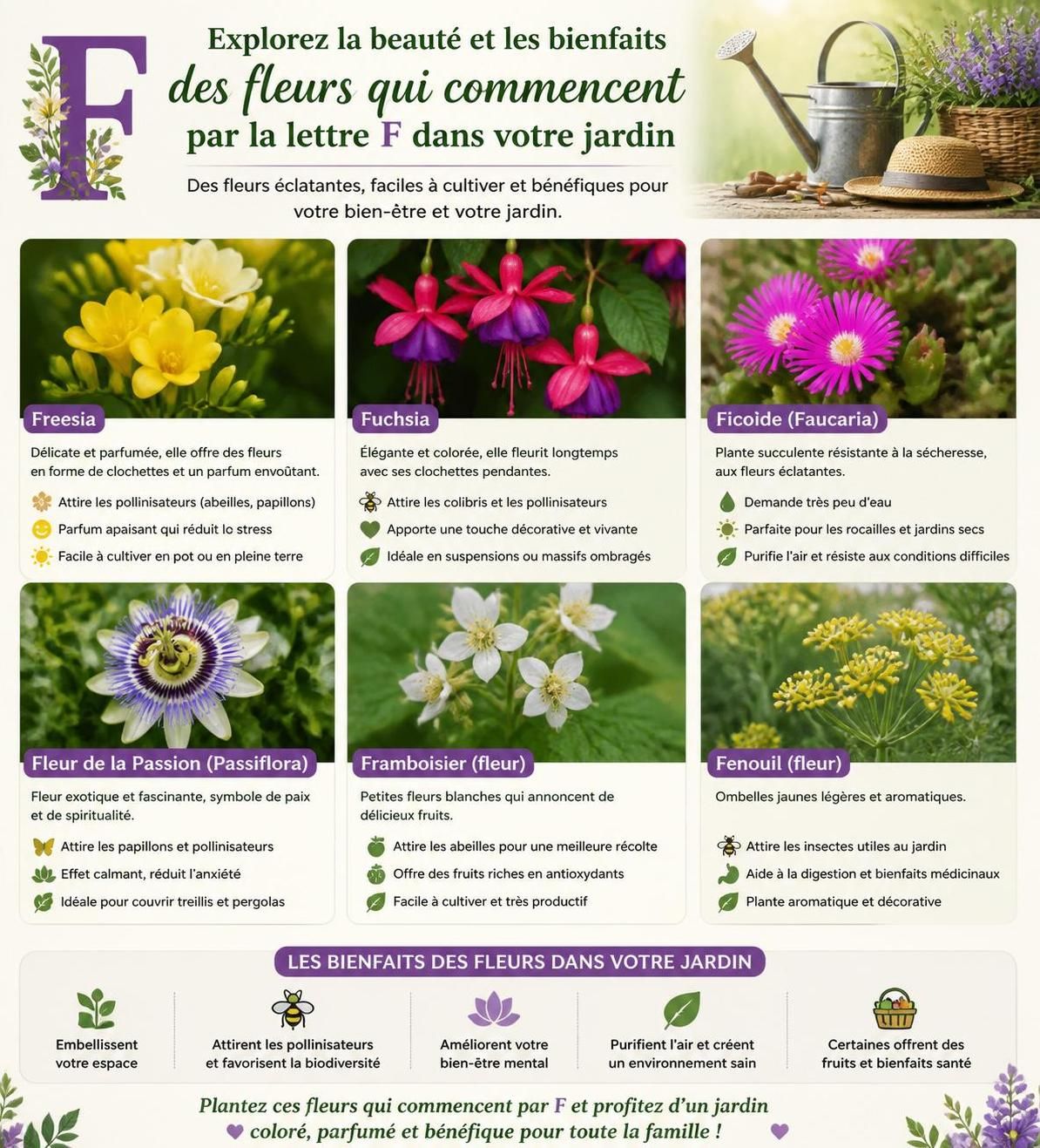 découvrez les bienfaits des fleurs dont le nom commence par la lettre f et apprenez comment ces beautés naturelles peuvent enrichir votre bien-être au quotidien.