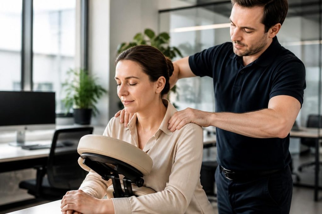 découvrez comment le massage en entreprise peut réduire efficacement le stress au travail, améliorer le bien-être des employés et booster la productivité grâce à une approche innovante.